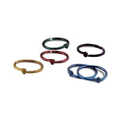 Album - Book Hinged Rings - Assorted Sizes - Metallic