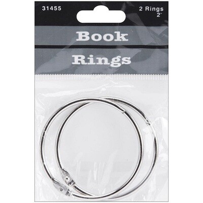 Album - Hinged Book rings - 2&quot; (50mm) - 2 pcs