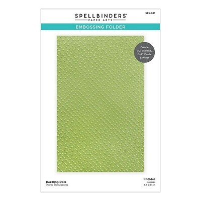 Spellbinders Paper Arts - Embossing Folder - Dazzling Dots - SES041