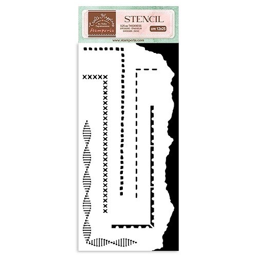 Stamperia - Create Happiness - Stencils - Border 2 - KSTDL63