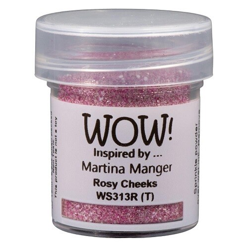WOW Embossing Glitter Powder - Rosy Cheeks - WS313R - 15ml / 1.oz