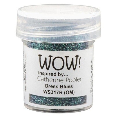 WOW Embossing Glitter Powder - Dress Blues - WS317R - 15ml / 1.oz
