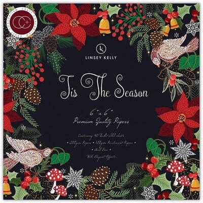 Craft Consortium - Tis The Season Collection -  6&quot; x 6&quot; - Scrap Pad - PAD038B - 40 Sheets