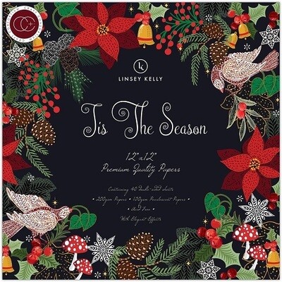 Craft Consortium - Designer Series - Tis The Season Collection - 12 x 12 Paper Pad -  CCPAD038  