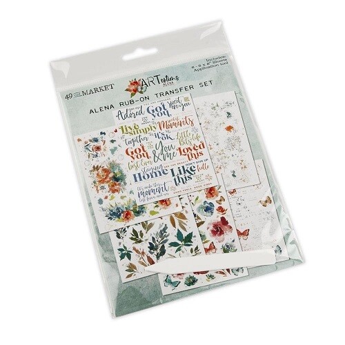 49 &amp; Market - Artoptions - Alena Collection - Rub On Transfers - 6&quot; x 8&quot; - VB37377 - 6 Sheets