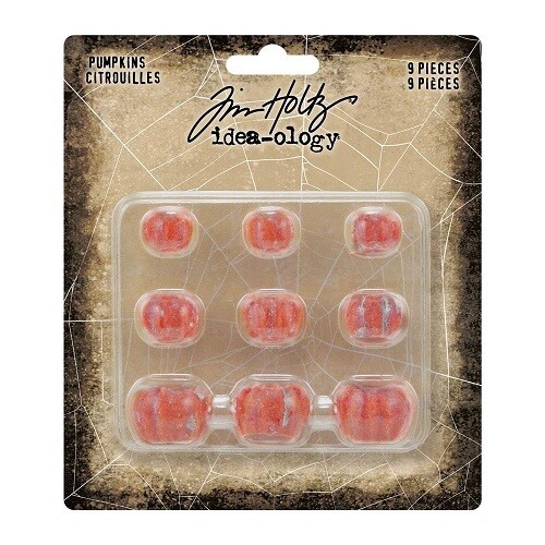 Tim Holtz - idea-ology - Halloween - Mini Pumpkins -  9 pcs - TH94267 