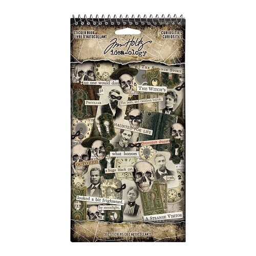 Tim Holtz - idea-ology - Halloween - Curiosity Sticker Binder - 4.5 x 8.5 - 6 pages - TH94271 