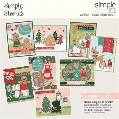 Simple Stories - Simple Card Kit - Baking Spirits Bright Collection - BAK18332