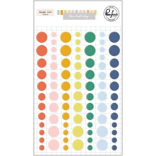 PinkFresh Studio - Enamel Dots - The Best Day - 126221 - 84 pcs