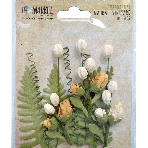 49 &amp; Market - Mulberry Paper Flowers - Maura&#39;s Vineyard - Chardonnay - MV32471