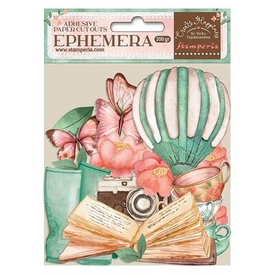 Stamperia - Create Happiness Collection  - Pink Dream Ephemera - DFLCT01