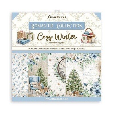 Stamperia - Romantic Collection - Cozy Winter - 12 x 12 Paper - SBBL120
