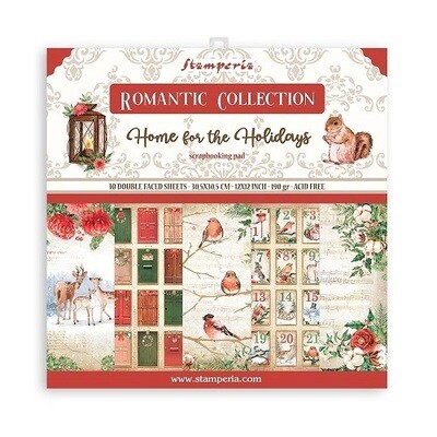 Stamperia - Romantic Collection - Home For the Holidays - 12 x 12 Paper - SBBL119