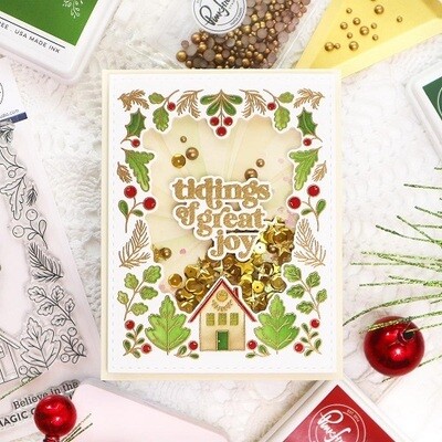 PinkFresh Studio - Tidings of Great Joy - Layered Stencil - 174122 - 4 pcs