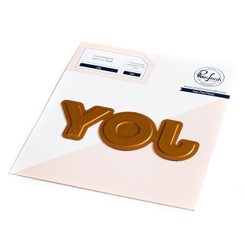 PinkFresh Studio - Hot Foil Plate - Joy - 174922 