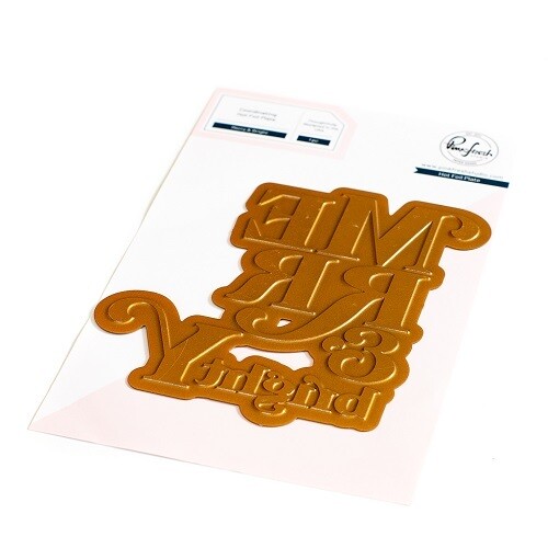 PinkFresh Studio - Hot Foil Plate - Merry &amp; Bright - 175322