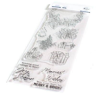 PinkFresh Studio - Holiday Elements - 4&quot; x 12&quot; - Clear Stamp -  175422