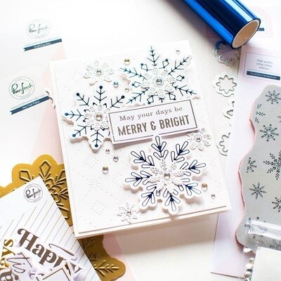 PinkFresh Studio - Hot Foil Plate - Snowflakes - 176522