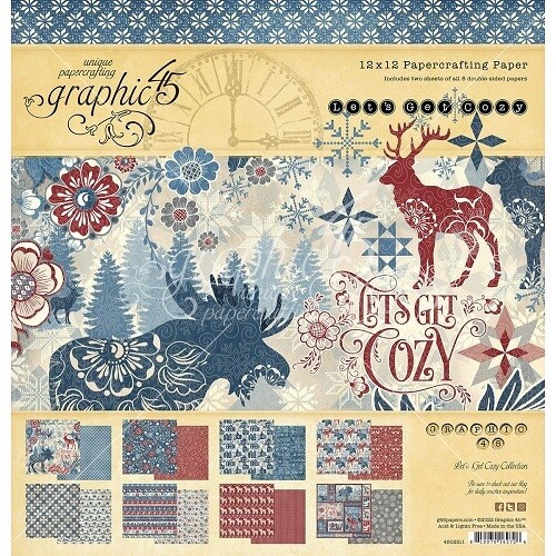 Graphic 45 - Let&#39;s Get Cozy Collection - 12 x 12 Paper Pad - G 4502511