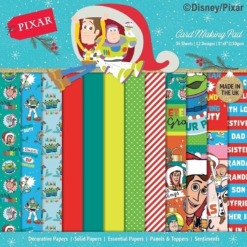 Creative Expressions - Disney card making Pad - 8&quot; x 8&quot; - Toy Story - DYP0034 - 36 sheets