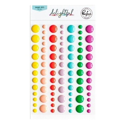 PinkFresh Studio - Delightful Collection - Enamel Dots - 167822 - 84 pcs