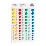 PinkFresh Studio - Happy Holidays Collection - Enamel Dots - 172422 - 84 pcs