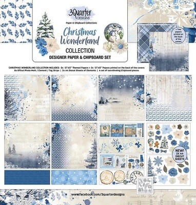 3 Quarter Designs - 12 x 12 Collection - Christmas Wonderland 