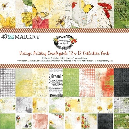 49 &amp; Market - Vintage Artistry - Countryside - 12&quot;x 12&quot; Collection Pack - VAC38923 - 8 sheets