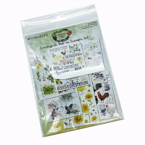 49 &amp; Market - Vintage Artistry - Countryside - Collection - Rub On Transfers - 6&quot; x 8&quot; - VAC38725 - 6 Sheets