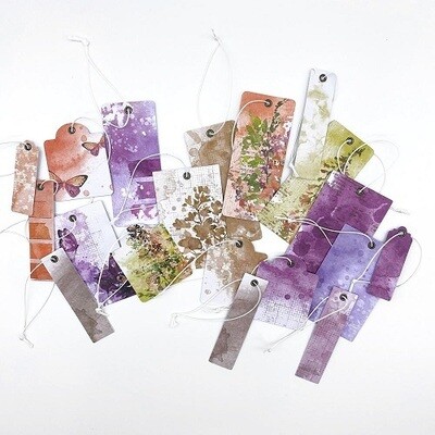 49 &amp; Market - ArtOptions - Plum Grove Collection - Tag Set - APG38572 - 18 pcs