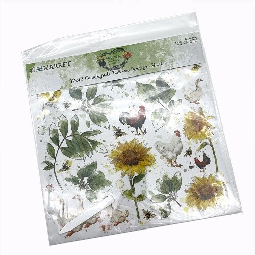 49 &amp; Market - Vintage Artistry - Countryside Collection - 12 x 12 Rub On Transfer - VAC38732