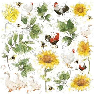49 &amp; Market - Vintage Artistry - Countryside Collection - 12 x 12 Rub On Transfer - VAC38732