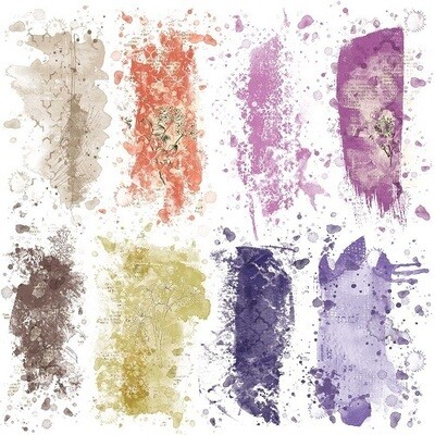 49 &amp; Market - ArtOptions - Plum Grove Collection - 12" x 12" - Rub On Transfer - Colour Wash - APG38527