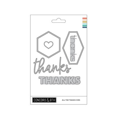 Concord & 9th - Die Set - All The Thanks - 6 pcs