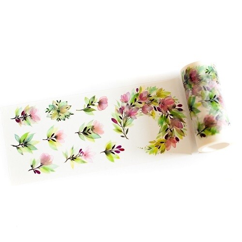 PinkFresh Studio - Washi Tape - Enchanting Flora -  4&quot; x 11yd - 179122