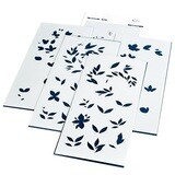 PinkFresh Studio - Enchanting Flora - Layered Stencil - 4&quot; x 9&quot; - 173422 - 5 pcs