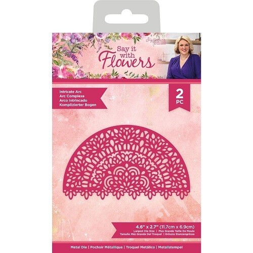 Crafters Companion  - Say It With Flowers - Designed By Sara Davies - Die - Intricate Arc - SIWFINAR