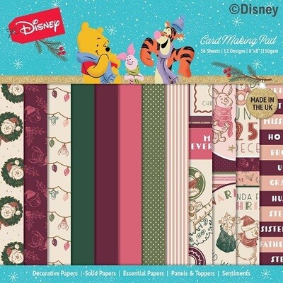 Creative Expressions - Disney Card Making Paper Pads - Winnie The Pooh - 8" x 8" - DYP0035