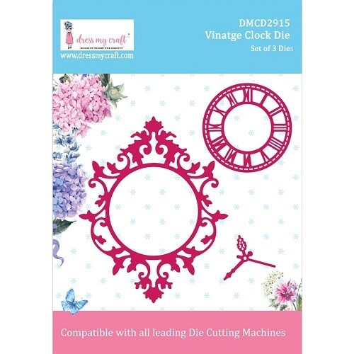 Dress My Craft - Vintage Clock Die - DMCD2915