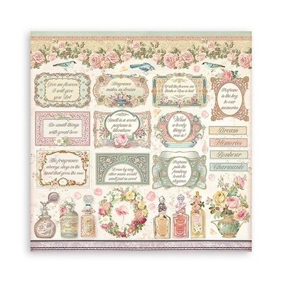 Stamperia - Rose Parfum Collection - 12 x 12 Paper Pack - SBBL125 - 10 Sheets