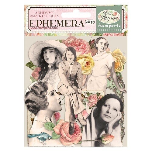 Stamperia - Rose Parfum Collection - Cardstock Ephemera - Ladies &amp; Frames - Self Adhesive - DFLCT10