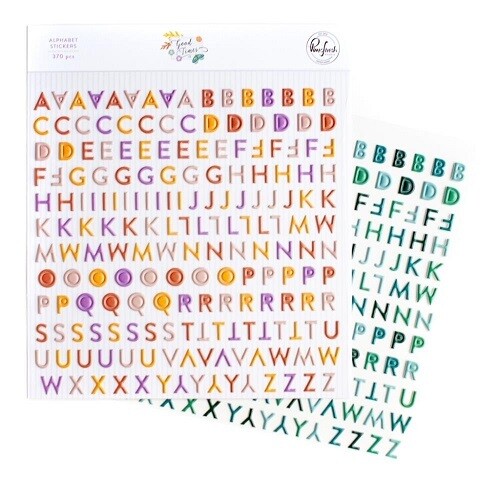 PinkFresh Studio - Good Times Collection - Alphabet Stickers - 167622 - 174 pcs