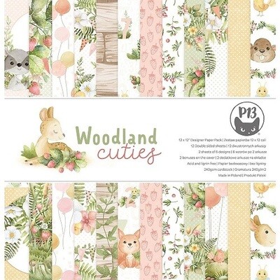 P13 - Woodland Cuties Collection - 6 x 6 Paper Pack - P13WDC09 - 24 Sheets