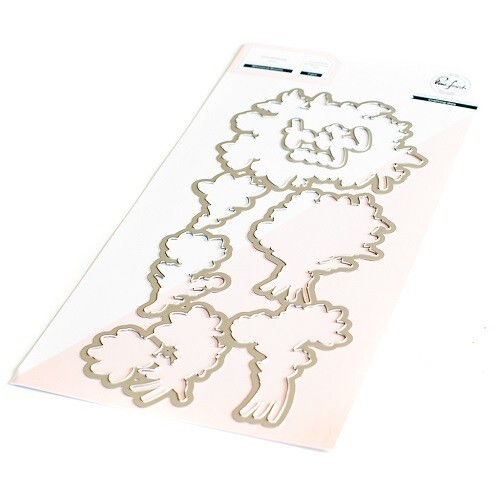 PinkFresh Studio - Whimsical Blooms - Slimline Die - 153222 - 2 pcs