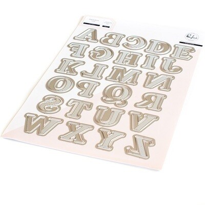 PinkFresh Studio - Die - Jeff Alpha -173622 - 55 pcs