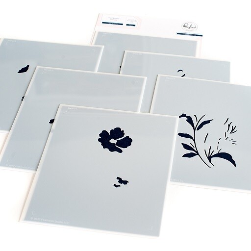 PinkFresh Studio - With Sympathy - Layered Stencil - 180222 - 6 pcs