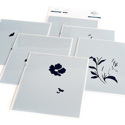 PinkFresh Studio - With Sympathy - Layered Stencil - 180222 - 6 pcs