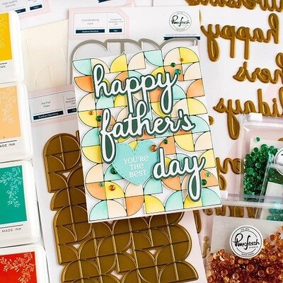 PinkFresh Studio - Hot Foil Plate - Phrase Builder - Happy - 181422