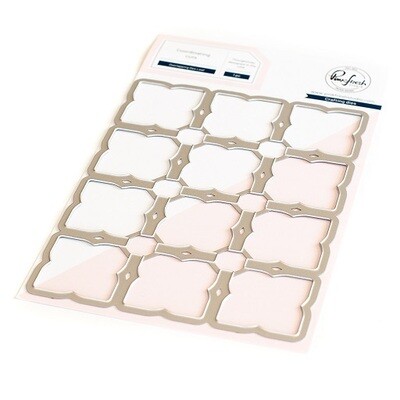PinkFresh Studio - Overlapping Geo Leaf - Die - 181622