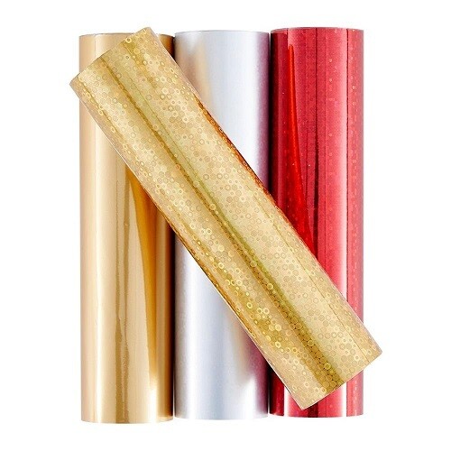 Spellbinders Paper Arts - Glimmer Foil - Variety Packs - Christmas Sparkle - GLF048 - 4 Rolls - 5&quot; x 15&#39;